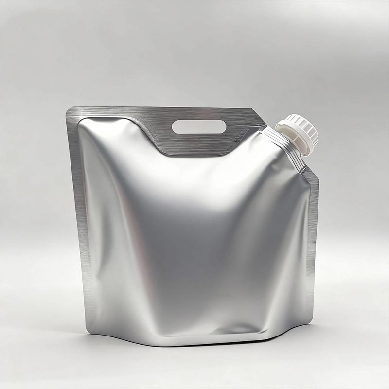 Aluminiumsfolietutpose for flytende matemballasje